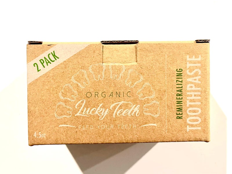 Lucky Teeth Organic Toothpaste-All Natural, Remineralizes and Fortifies Teeth and Gums. (4.5 oz 2 Pack) - Image 2